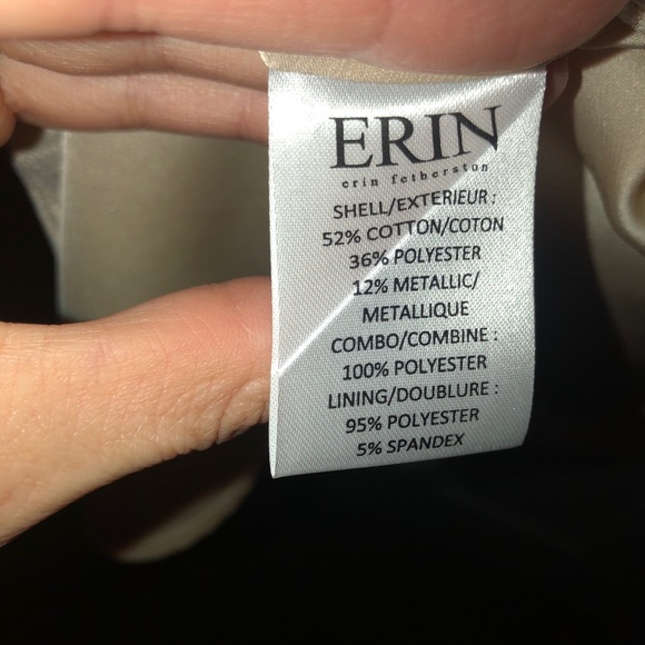 ERIN FETHERSTON Veronica Bow Back Metallic Dress - Picture 7 of 8